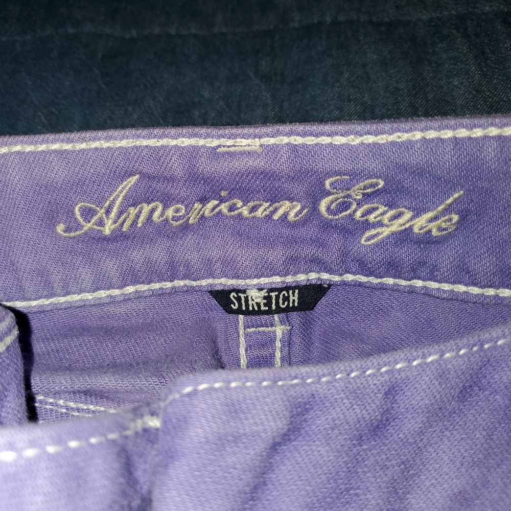 American Eagle Outfitters Lavender Stretch Pants - Picture 2 of 3
